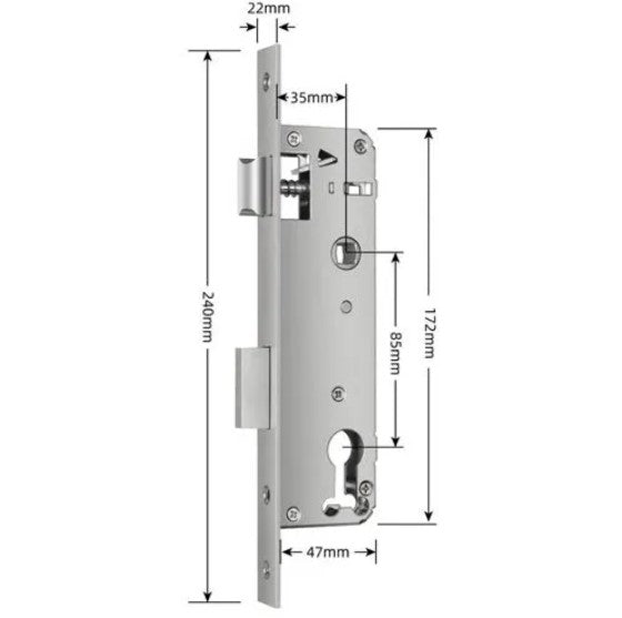 Simpled Lift to lock 35mm lockcase - Smart Home Group 