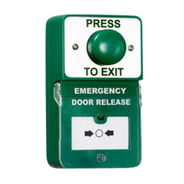 ASEC Dual Unit Combined Exit Button and Call Point