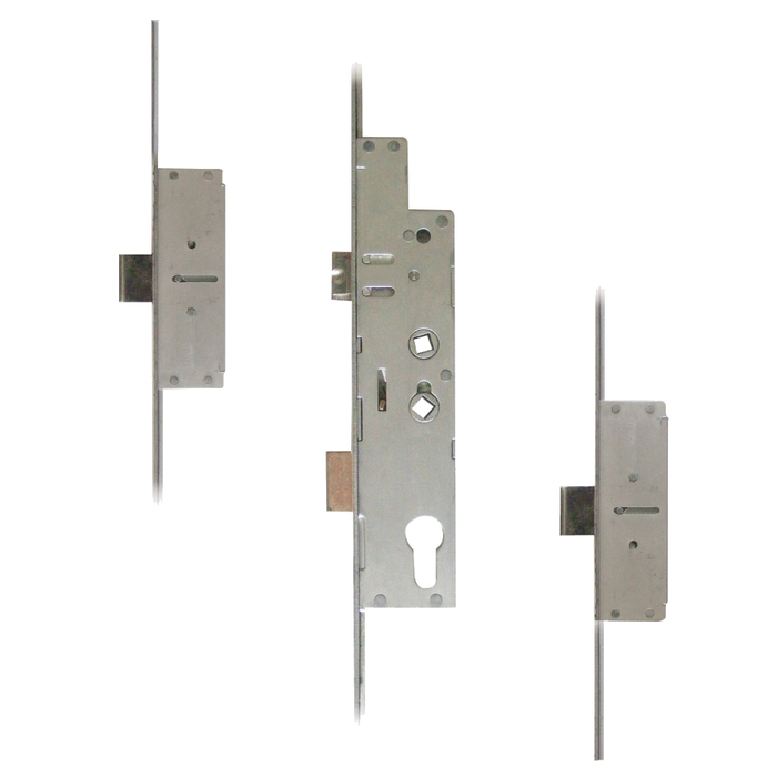 FULLEX Crimebeater 44mm Lever Operated Latch & Deadbolt Twin Spindle - 2 Dead Bolt