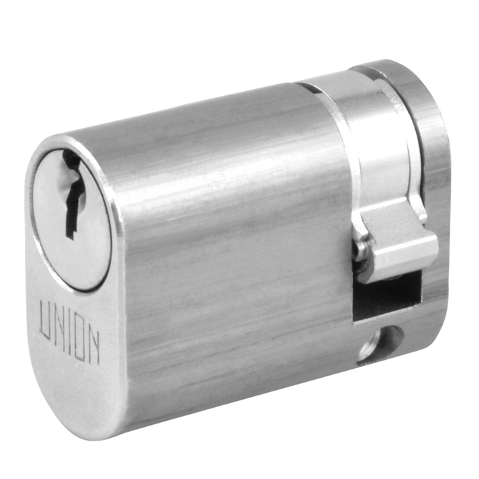 UNION 2x8 Oval Half Cylinder To Suit 2332 Oval Profile Nightlatches