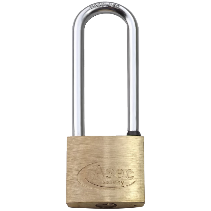 ASEC KA Long Shackle Brass Padlock