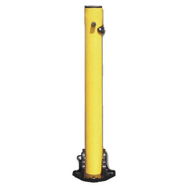 ASEC Yellow Fold Down 620mm High Parking Post