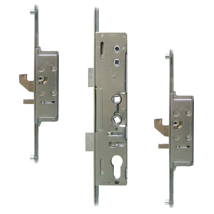 Mila Master Lever Operated Latch & Deadbolt Twin Spindle - 2 Hook & 4 Roller
