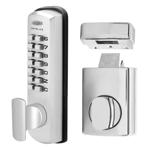 Lockwood DGT002 Series Digital Lock With Rim Latch & Holdback - Smart Home Group 