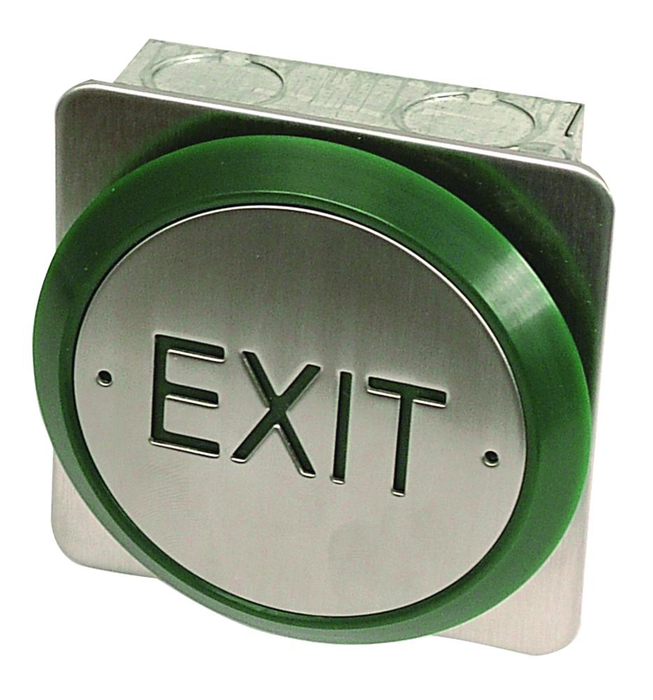 ASEC All Active Small Push Plate Exit Button