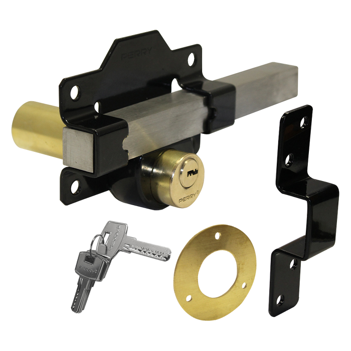 A PERRY Double Locking Long Throw Gate Lock -1