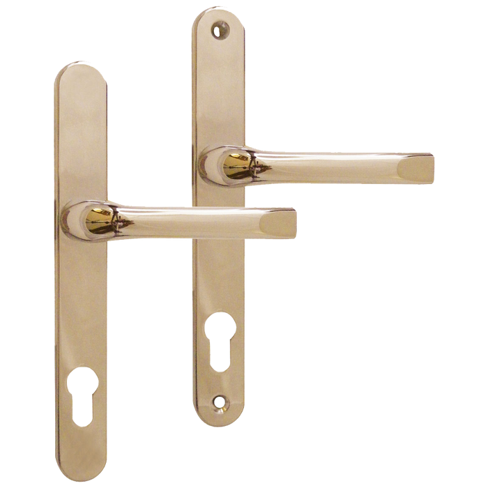 ASEC 92 Lever/Lever UPVC Furniture - 240mm Backplate