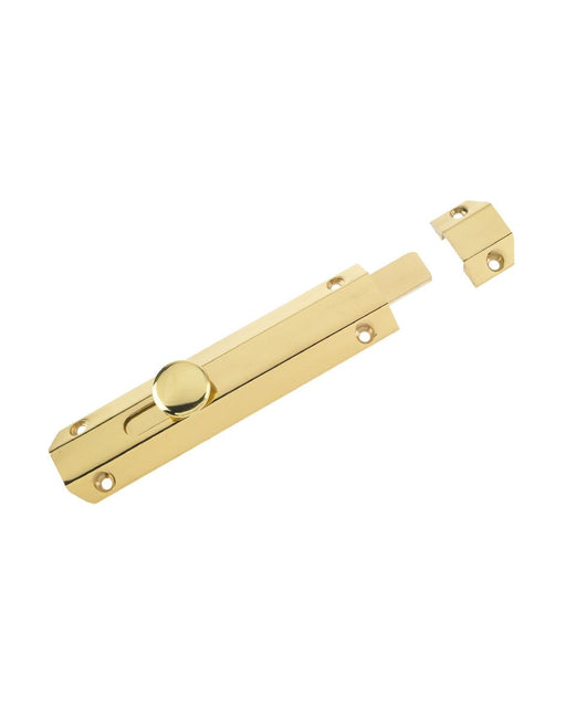 Zoo Brass 6" Surface Non Locking Bolt - Smart Home Group 