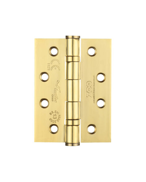 Zoo Brass 4" Ball Bearing Hinge Grade 13 - Pair and a Half - Smart Home Group 